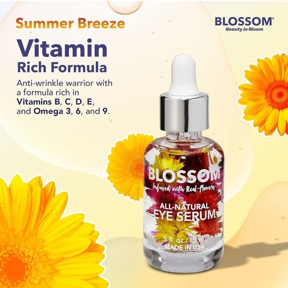 Blossom All Natural Eye Serum with Essential Oils, 0.5 fl. oz., Summer Breeze - Picture 2 of 6